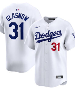 Tyler Glasnow 31 Los Angeles Dodgers Home Limited Player Men Jersey - White