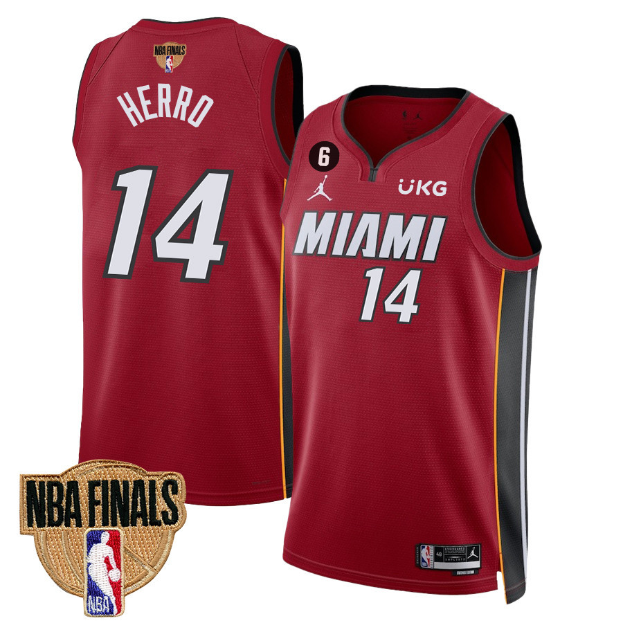Tyler Herro 14 Miami Heat Final Champions 2023 Swingman Jersey - Red - JS661