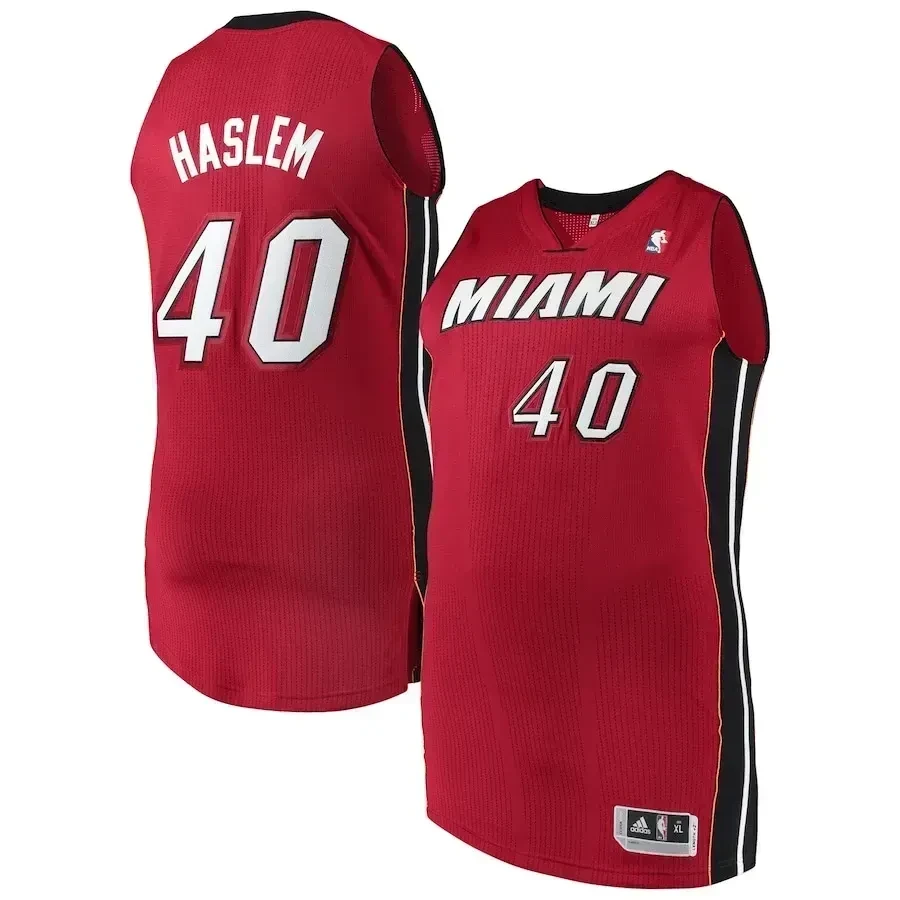 Udonis Haslem Miami Heat Finished Jersey - Red - JS596