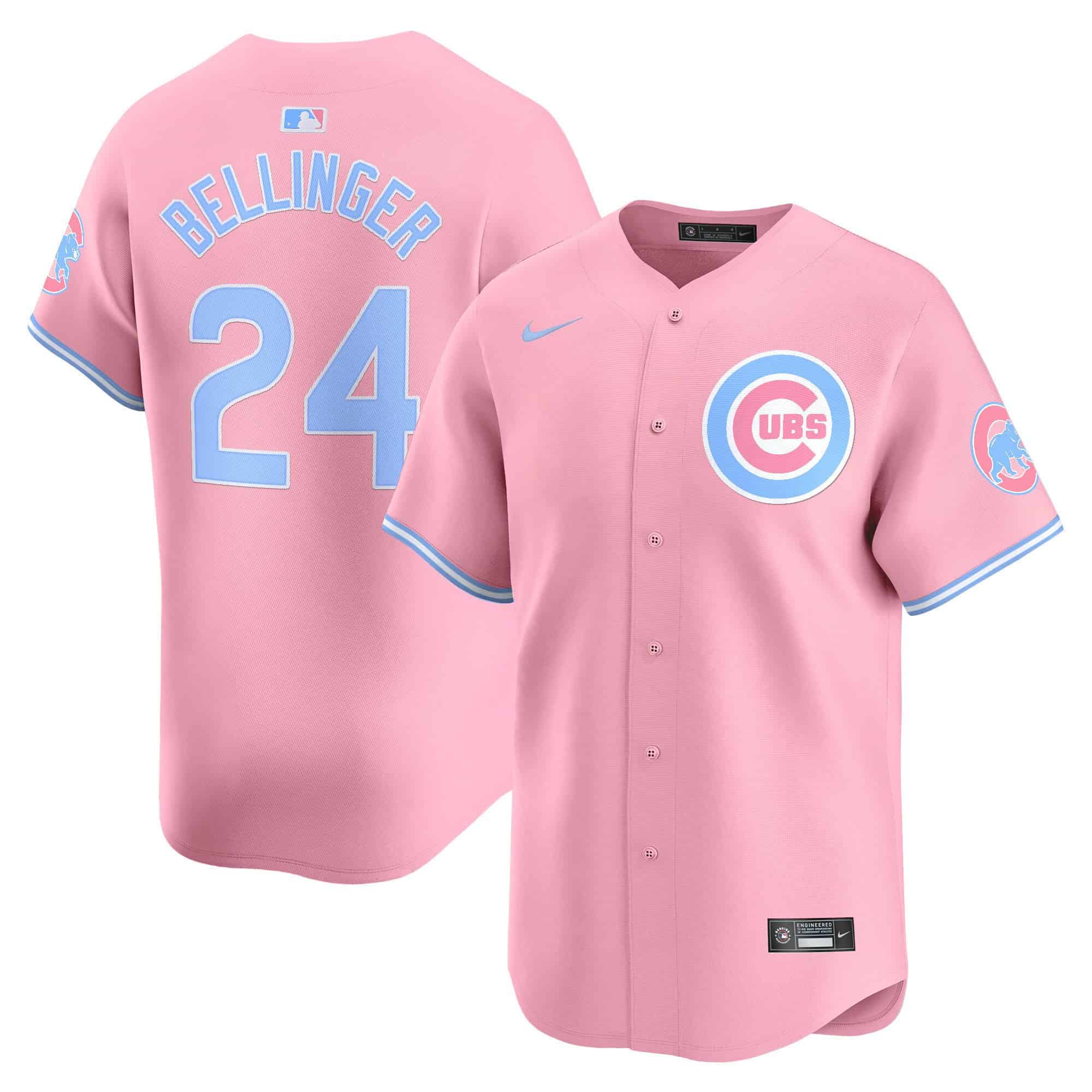 Unisex Chicago Cubs Bubblegum Pink Vapor Premier Limited Jersey