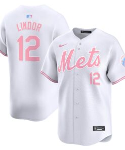 Unisex Mets Bubblegum Pink Vapor Premier Limited Jersey