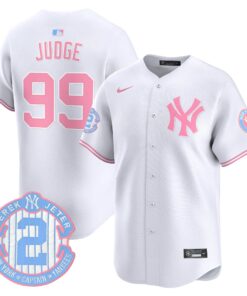 Unisex New York Yankees Bubblegum Pink Vapor Premier Limited Jersey