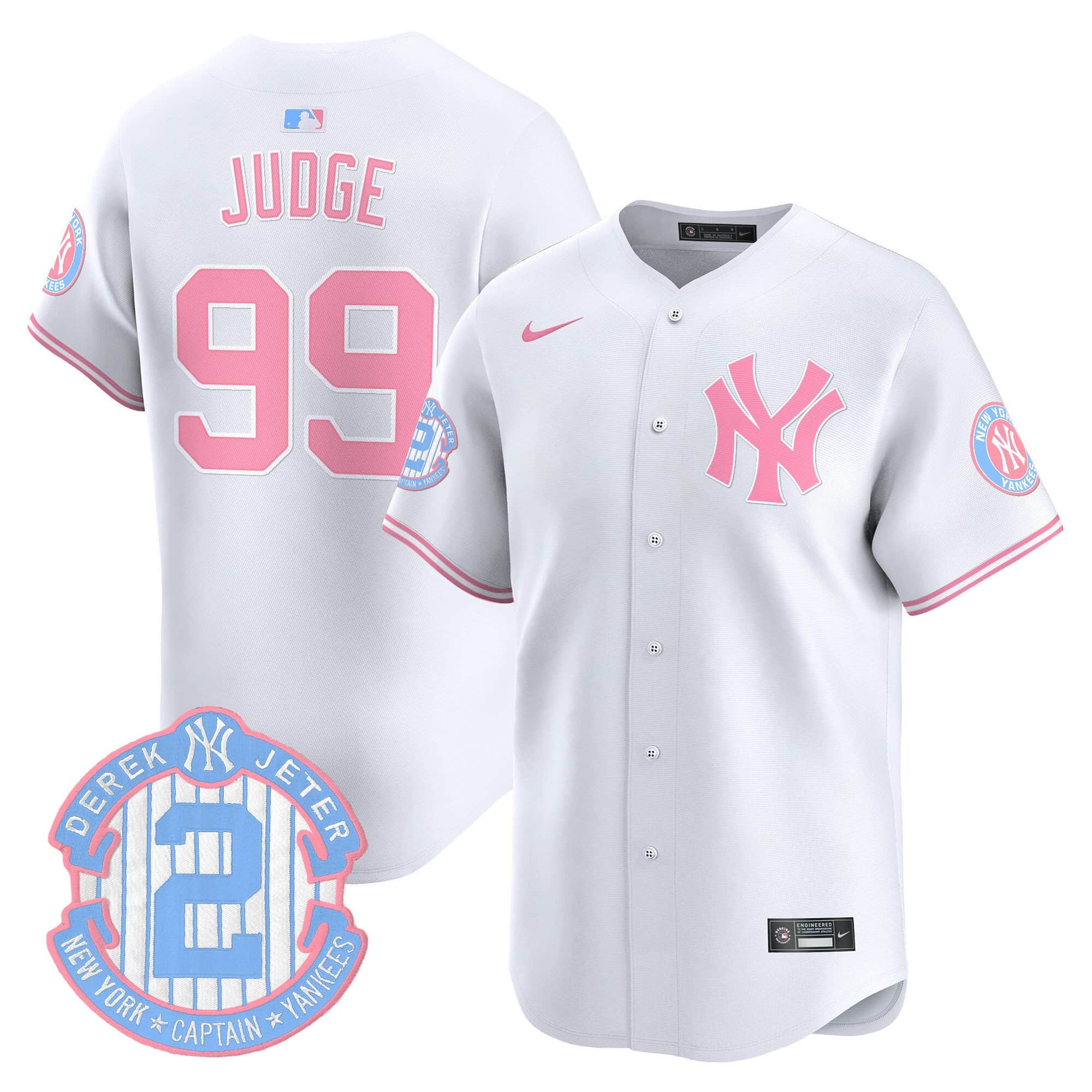 Unisex New York Yankees Bubblegum Pink Vapor Premier Limited Jersey