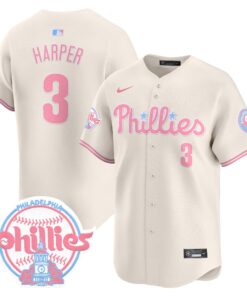 Unisex Phillies Bubblegum Pink Vapor Premier Limited Jersey V2