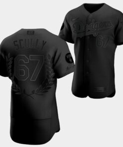 Vin Scully Special Commemorative Los Angeles Dodgers 67 Black Vin Forever Jersey