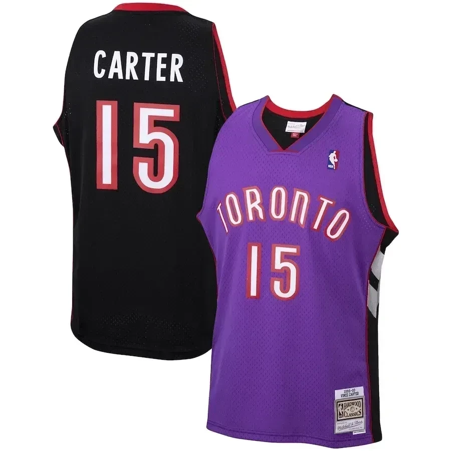 Vince Carter Toronto Raptors Mitchell & Ness 1999-2000 Hardwood Classics Swingman Jersey - Purple - JS797