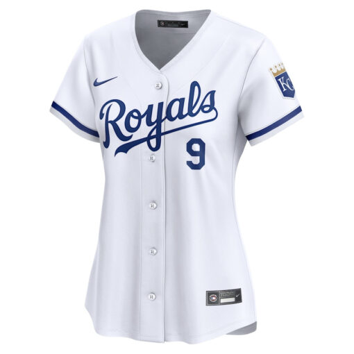 Vinnie Pasquantino 9 Kansas City Royals Women Home Limited Player Jersey - White - Image 2