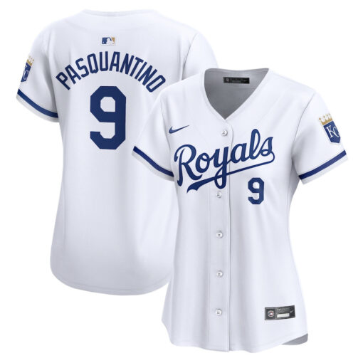 Vinnie Pasquantino 9 Kansas City Royals Women Home Limited Player Jersey - White