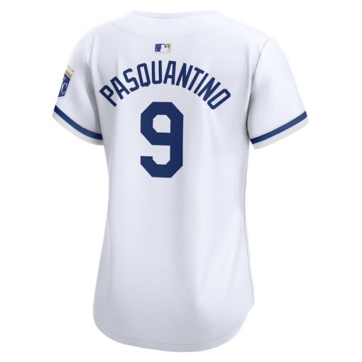 Vinnie Pasquantino 9 Kansas City Royals Women Home Limited Player Jersey - White - Image 3
