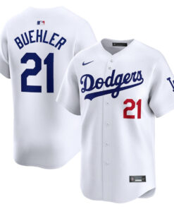Walker Buehler 21 Los Angeles Dodgers Home Limited Men Jersey - White