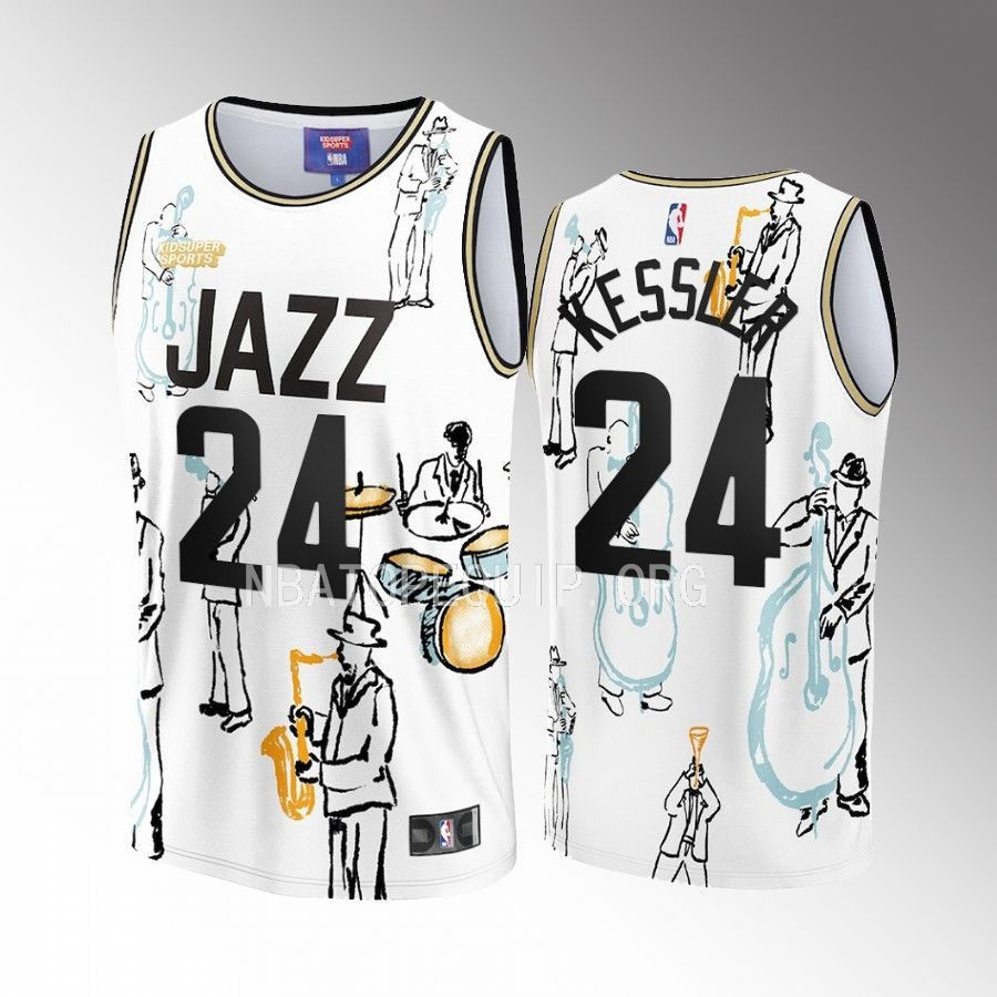Walker Kessler 24 Utah Jazz NBA & KidSuper Studios Unisex Hometown Jersey - JS538
