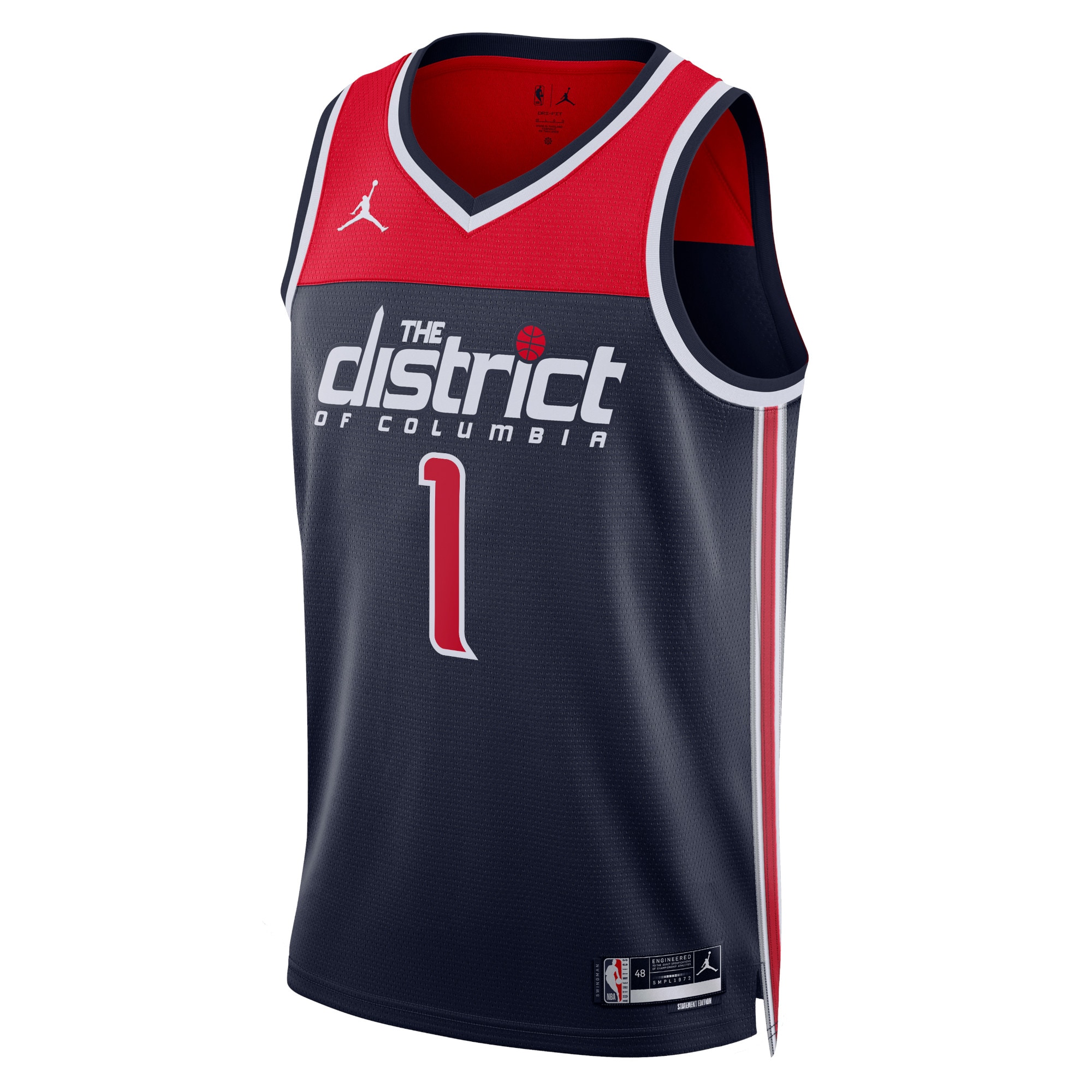Washington Wizards Jordan Statement Edition Swingman Jersey - Navy - Johnny Davis - Unisex - JS374