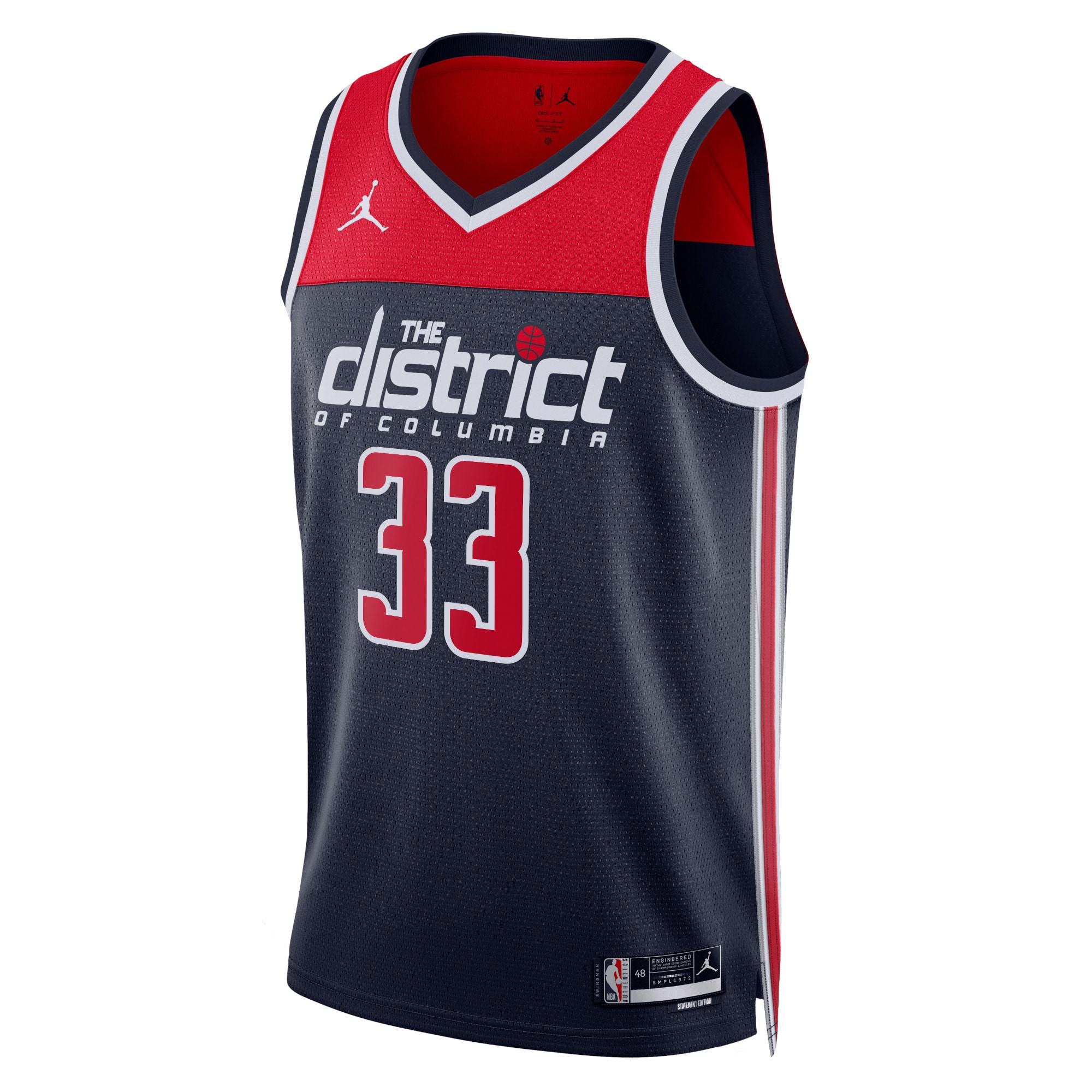 Washington Wizards Jordan Statement Edition Swingman Jersey - Navy - Kyle Kuzma - Unisex - JS542