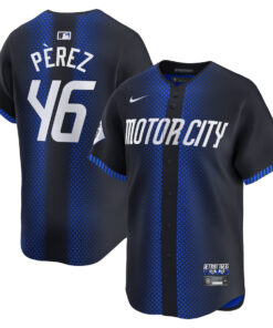 Wenceel Perez 46 Detroit Tigers 2024 City Connect Limited Men Jersey - Navy