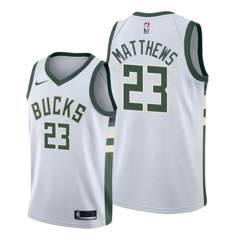 Wesley Matthews 23 Milwaukee Bucks Association Edition White Jersey - Men Jersey - JS157