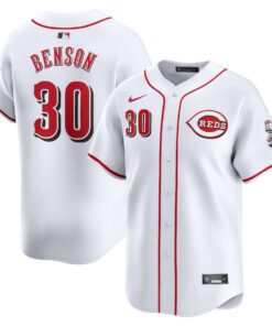 Will Benson 30 Cincinnati Reds Home Limited Player Men Jersey - White