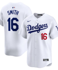 Will Smith 16 Los Angeles Dodgers Home Limited Men Jersey - White