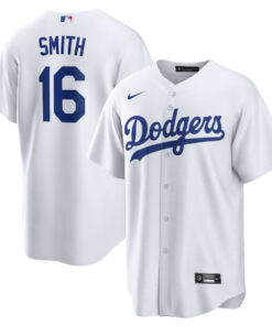 Will Smith 16 Los Angeles Dodgers Home Men Jersey - White