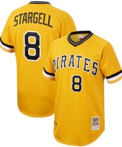 Willie Stargell Pittsburgh Pirates Mitchell & Ness Cooperstown Collection Jersey - Gold
