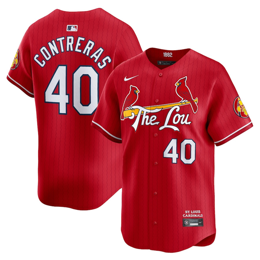 Willson Contreras 40 St. Louis Cardinals 2024 City Connect Limited Men Jersey - Red