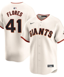Wilmer Flores 41 San Francisco Giants Home Limited Player Men Jersey - Cream