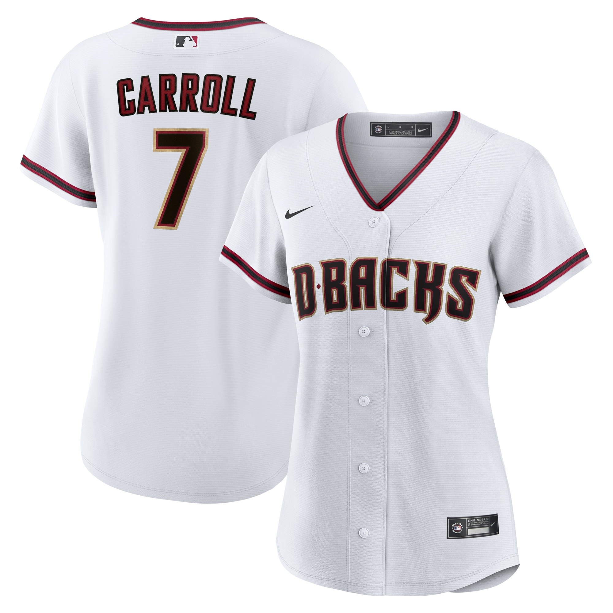 Women's Arizona Diamondbacks Corbin Carroll White Home Player Jersey