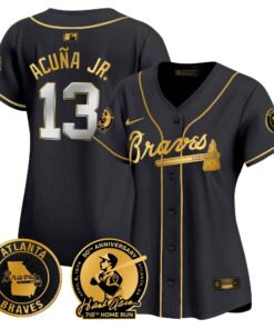 Women's Atlanta Braves Hank Aaron 715th Home Run Patch Vapor Premier Limited Jersey