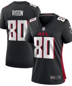 Women's Atlanta Falcons Andre Rison Black Game Retired Player Jersey