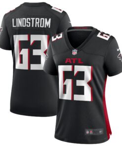 Women's Atlanta Falcons Chris Lindstrom Black Game Jersey