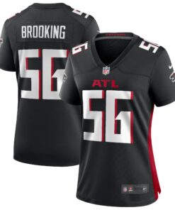 Women's Atlanta Falcons Keith Brooking Black Game Retired Player Jersey
