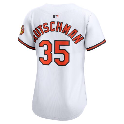 Women's Baltimore Orioles Adley Rutschman White Home Limited Player Jersey - Image 3