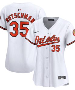 Women's Baltimore Orioles Adley Rutschman White Home Limited Player Jersey