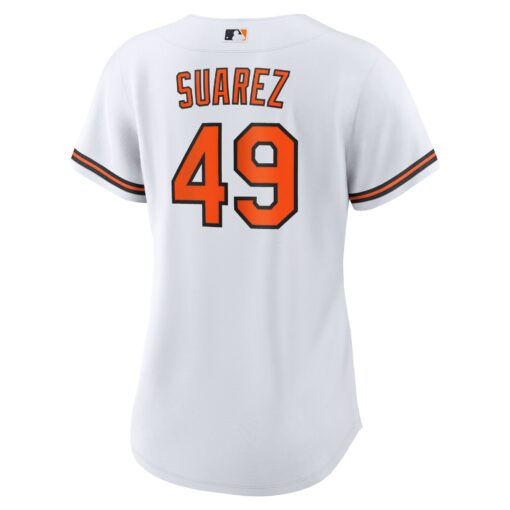 Women's Baltimore Orioles Albert Suarez White Home Jersey - Image 3