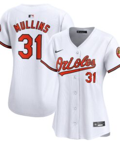Women's Baltimore Orioles Cedric Mullins White Home Limited Player Jersey