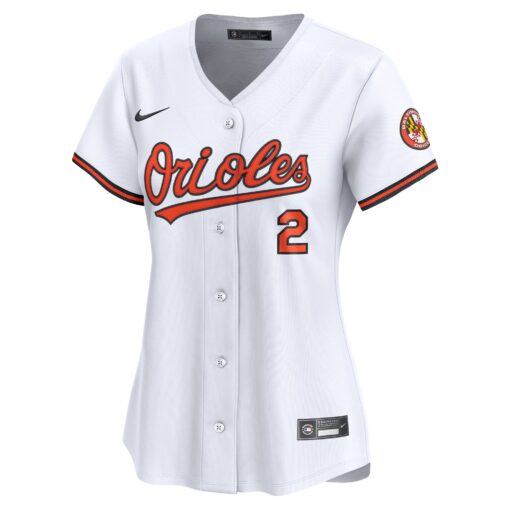 Women's Baltimore Orioles Gunnar Henderson White Home Limited Player Jersey - Image 2