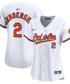 Women's Baltimore Orioles Gunnar Henderson White Home Limited Player Jersey