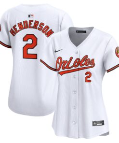 Women's Baltimore Orioles Gunnar Henderson White Home Limited Player Jersey