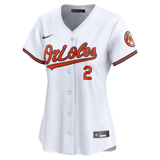 Women's Baltimore Orioles Gunnar Henderson White Home Limited Player Jersey - Image 2