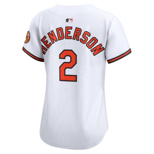 Women's Baltimore Orioles Gunnar Henderson White Home Limited Player Jersey - Image 3