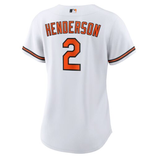 Women's Baltimore Orioles Gunnar Henderson White Player Jersey - Image 3