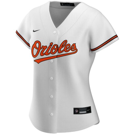 Women's Baltimore Orioles White Home Custom Jersey - Image 2