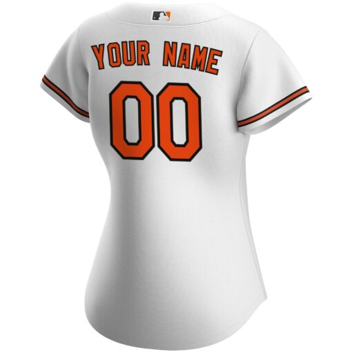Women's Baltimore Orioles White Home Custom Jersey - Image 3
