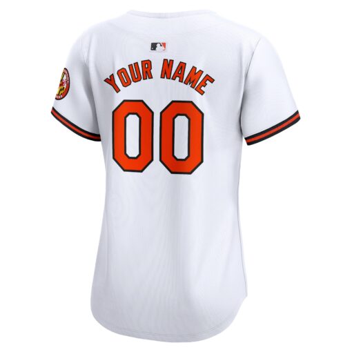 Women's Baltimore Orioles White Home Limited Custom Jersey - Image 3