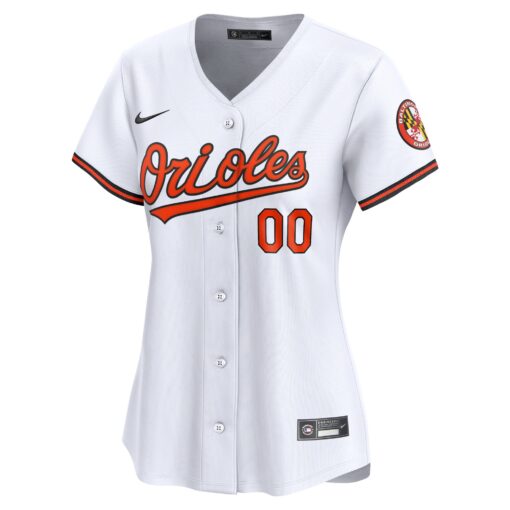 Women's Baltimore Orioles White Home Limited Custom Jersey - Image 2