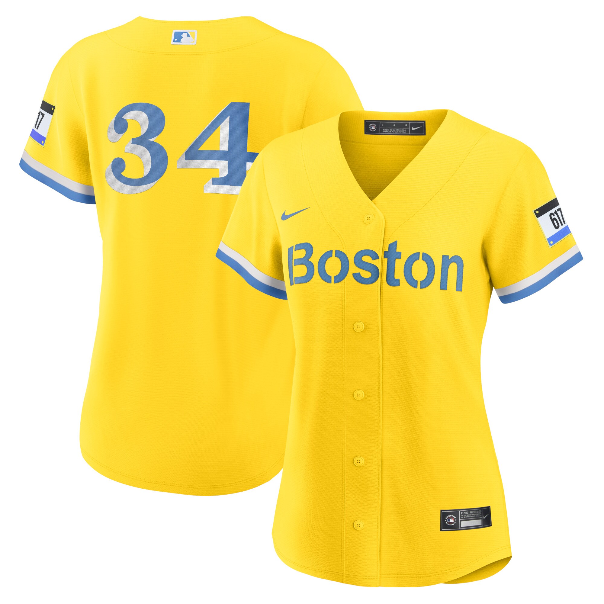 Women's Boston Red Sox David Ortiz Gold City Connect Player Jersey