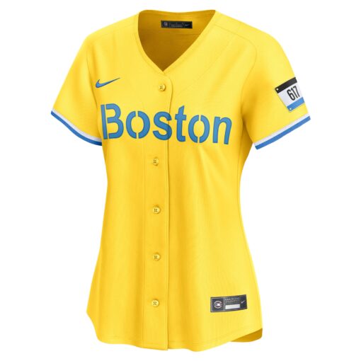 Women's Boston Red Sox Gold City Connect Limited Jersey - Image 2