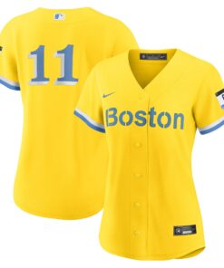 Women's Boston Red Sox Rafael Devers Gold City Connect Player Jersey