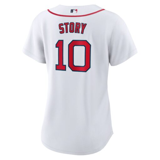 Women's Boston Red Sox Trevor Story White Home Jersey - Image 3