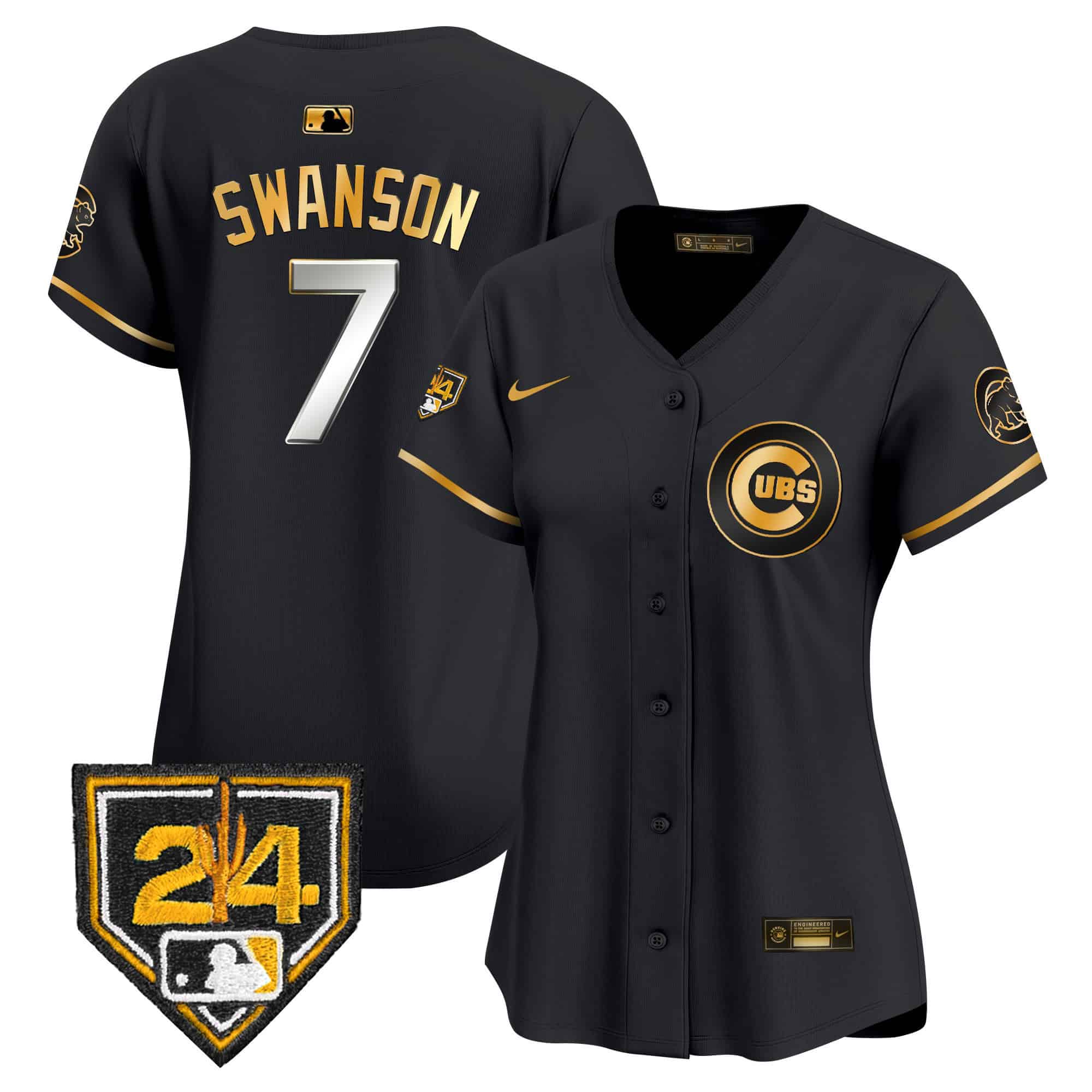 Women's Chicago Cubs 2024 Spring Training Patch Vapor Premier Limited Jersey V2