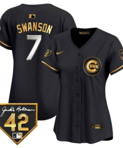 Women's Chicago Cubs Jackie Robinson Patch Vapor Premier Limited Jersey V2